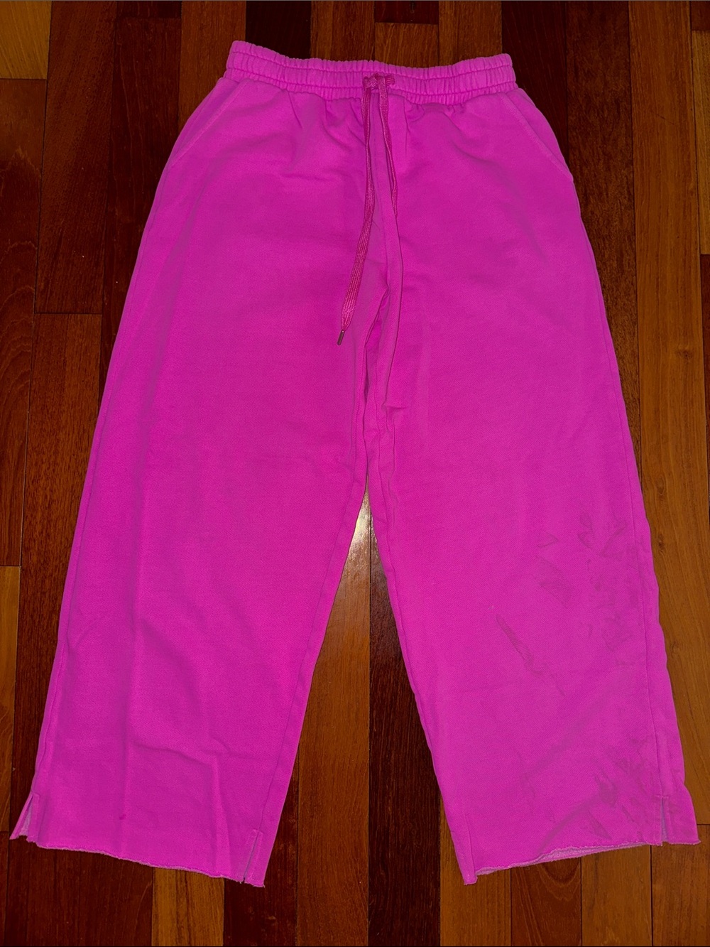 PINK Victorias Secret Fuchsia Pull-On Sweatpants with Drawstring Waist